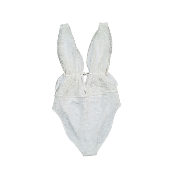 JONATHAN SIMKHAI Shelly Lace-Up One-Piece Swimsuit Small NWT - Picture 7 of 8